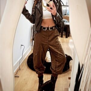 Zara Brown Jogger Pants